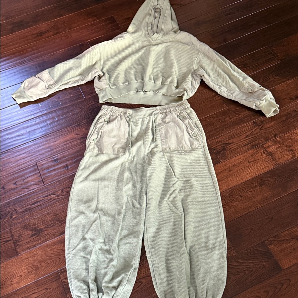 FP Movement by Free People mint green Hooded Jogger M